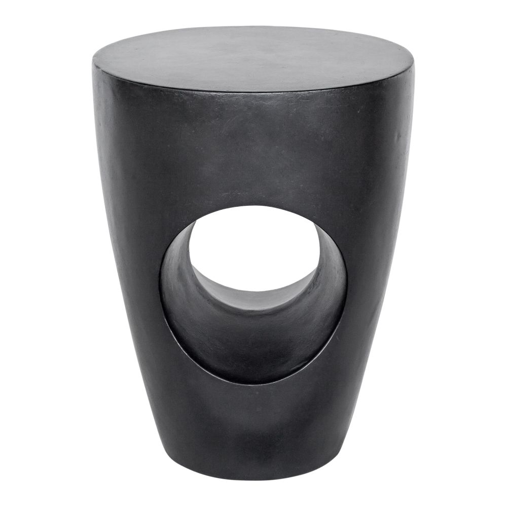 Moes Home Collection BQ-1003-02 Aylard Outdoor Stool in Black