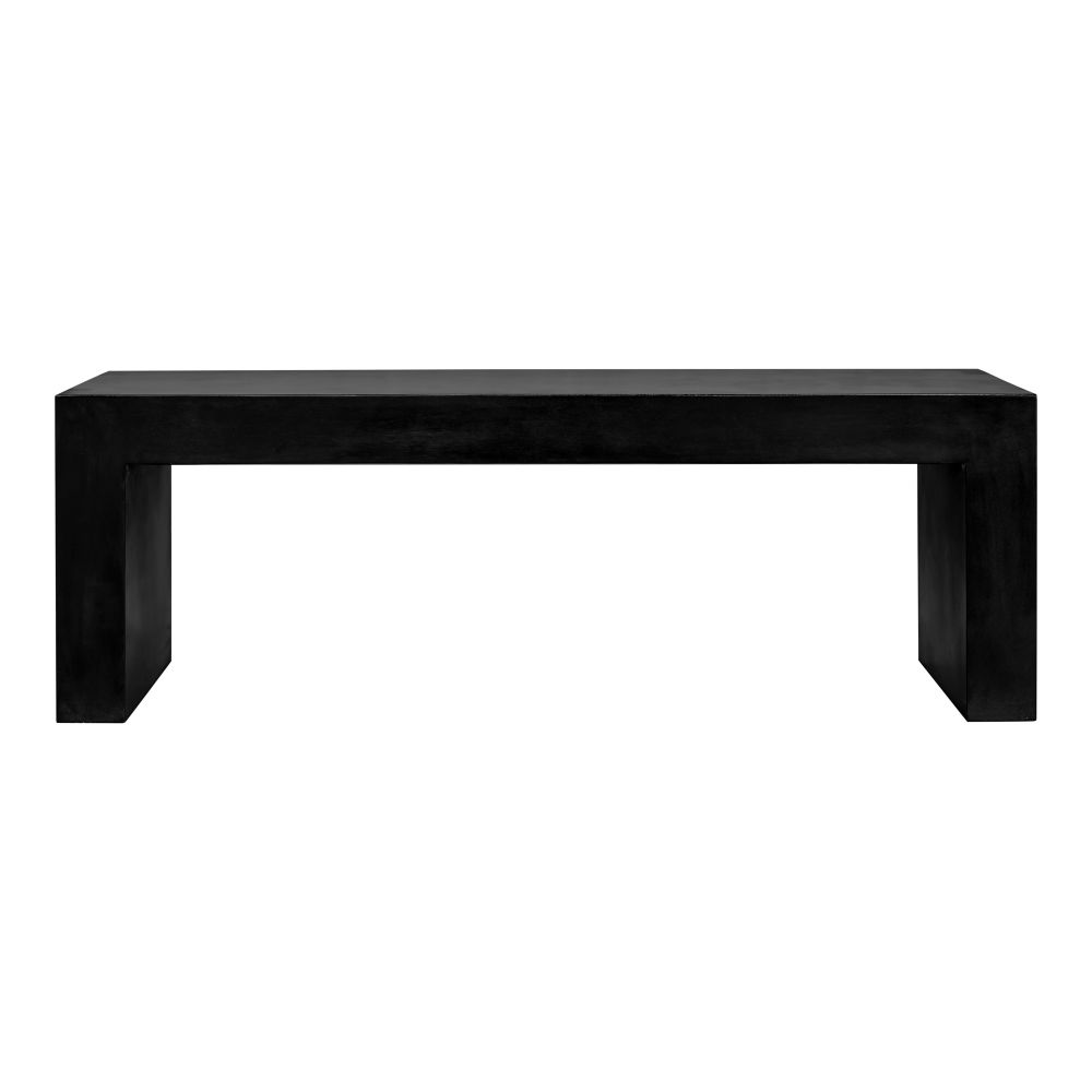Moes Home Collection BQ-1005-02 Lazarus Outdoor Bench in Black