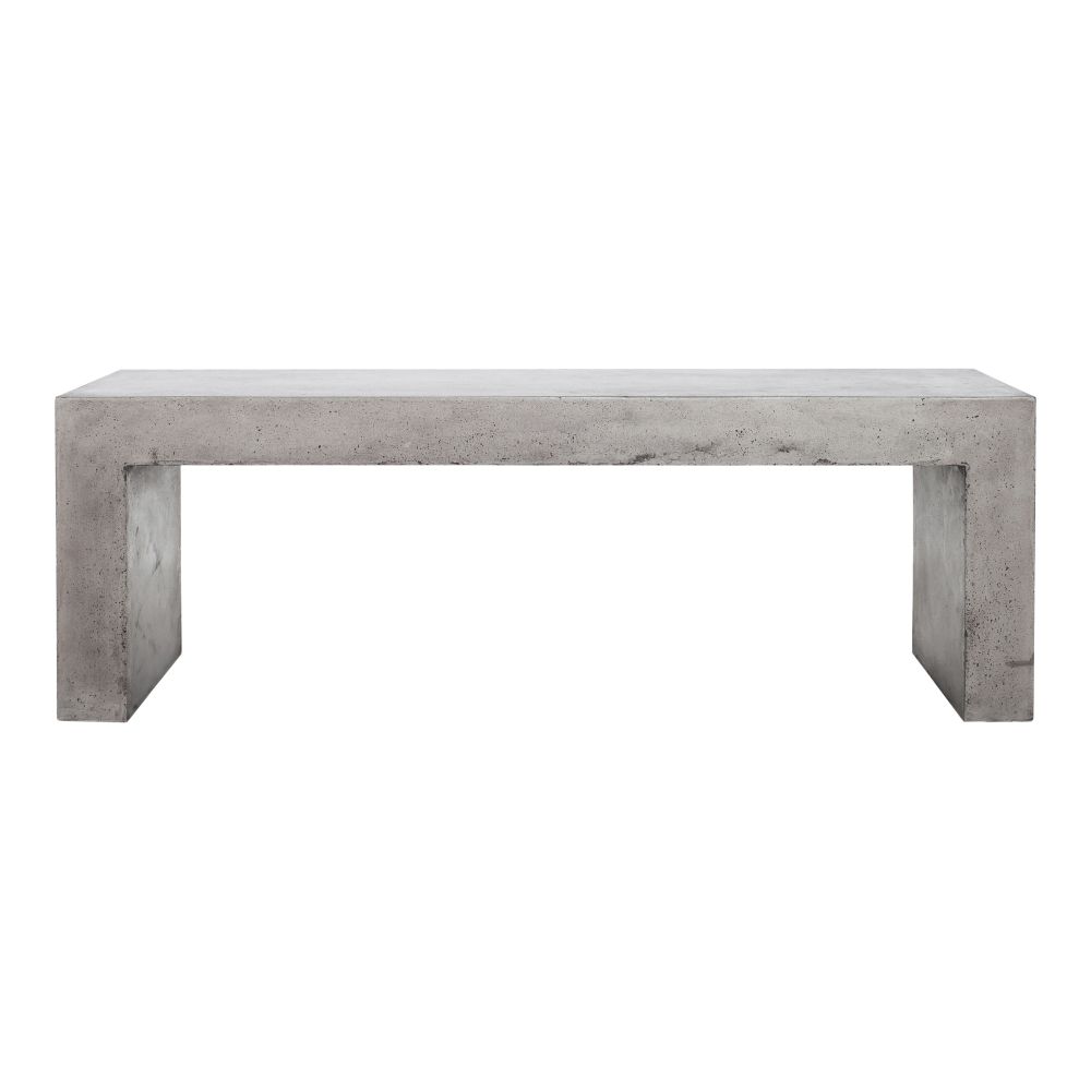 Moes Home Collection BQ-1005-25 Lazarus Outdoor Bench in Grey