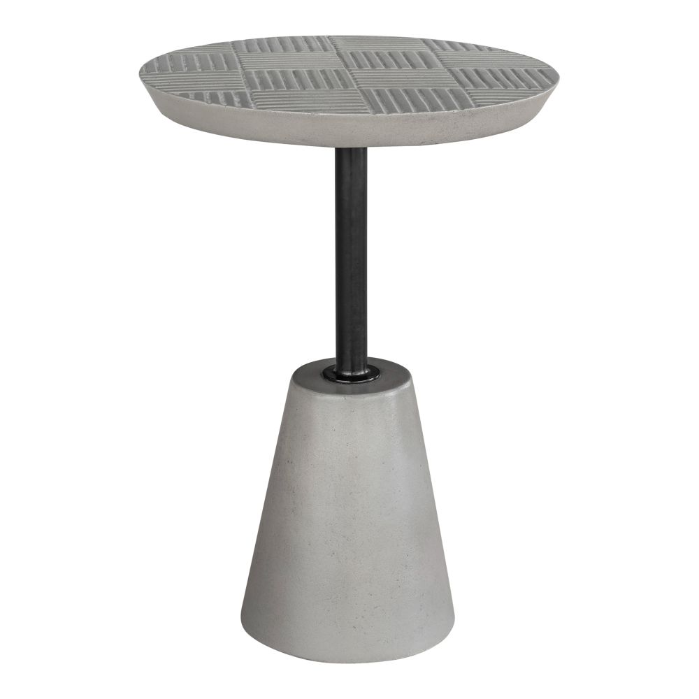 Moes Home Collection BQ-1046-25 Foundation Outdoor Accent Table in Grey