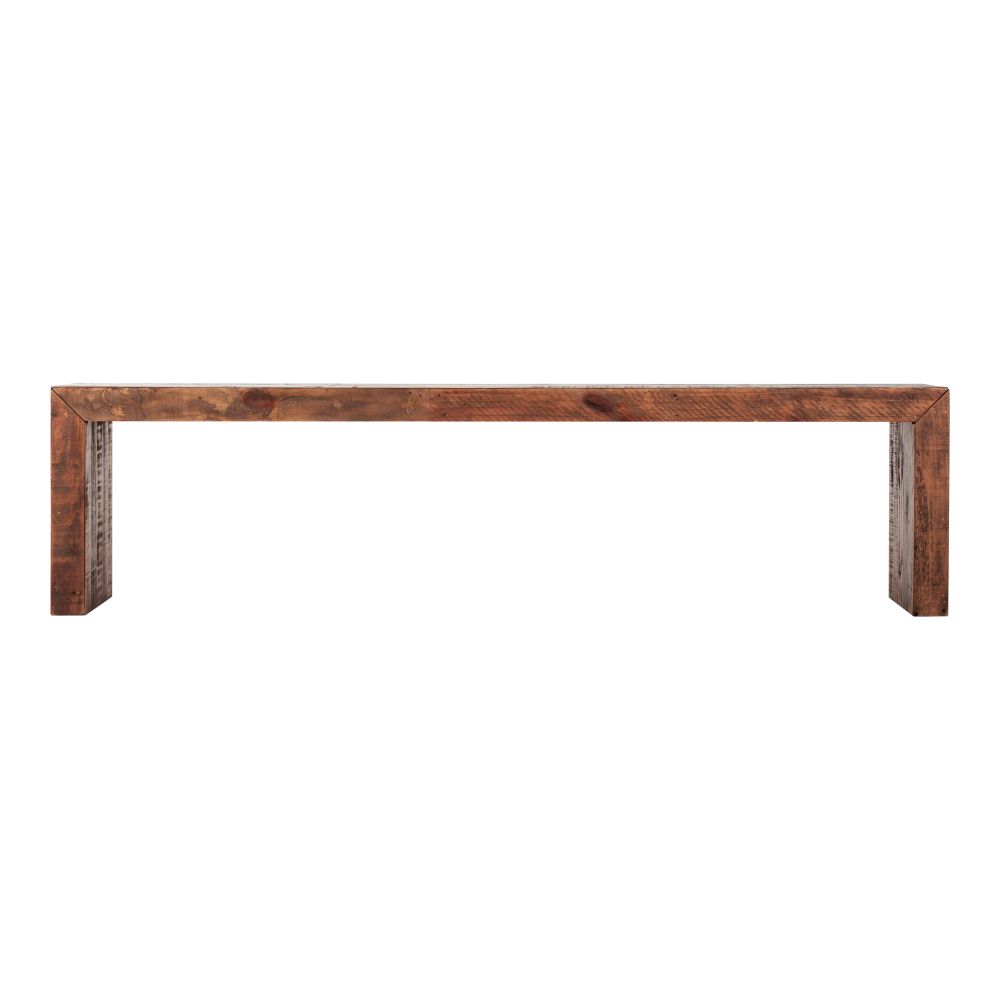 Moes Home Collection BT-1001-01 Vintage Large Bench in Brown