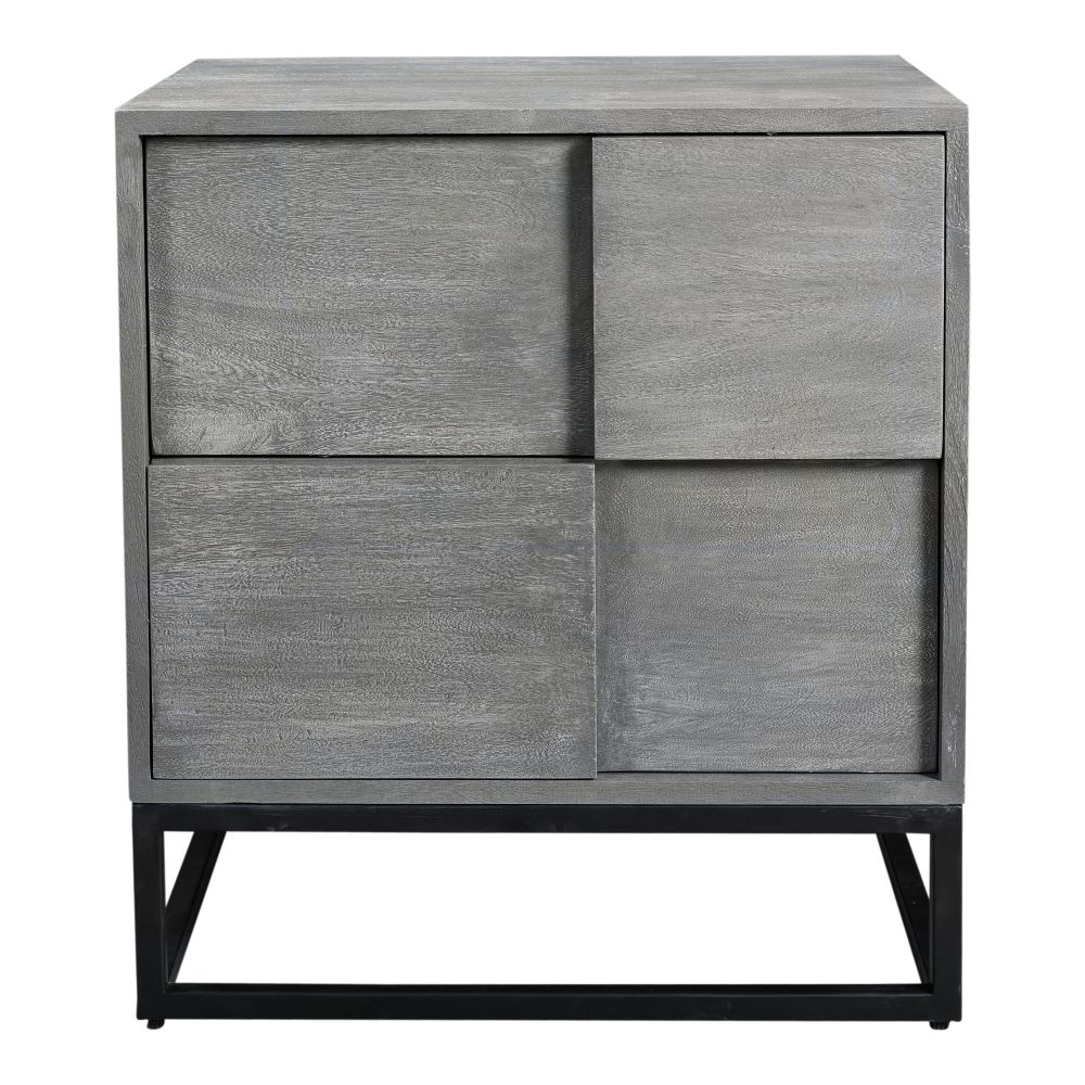 Moes Home Collection BV-1006-15 Felix Nightstand in Grey