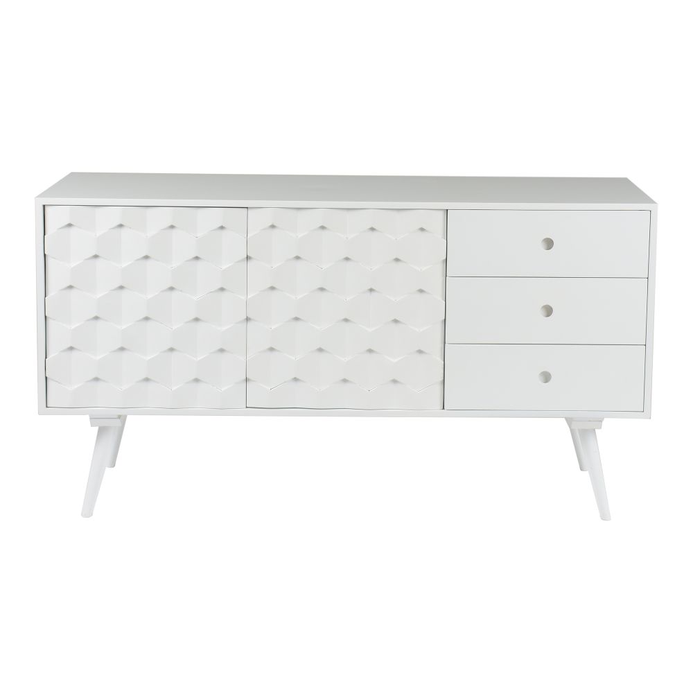 Moes Home Collection BZ-1017-18 O2 Sideboard in White