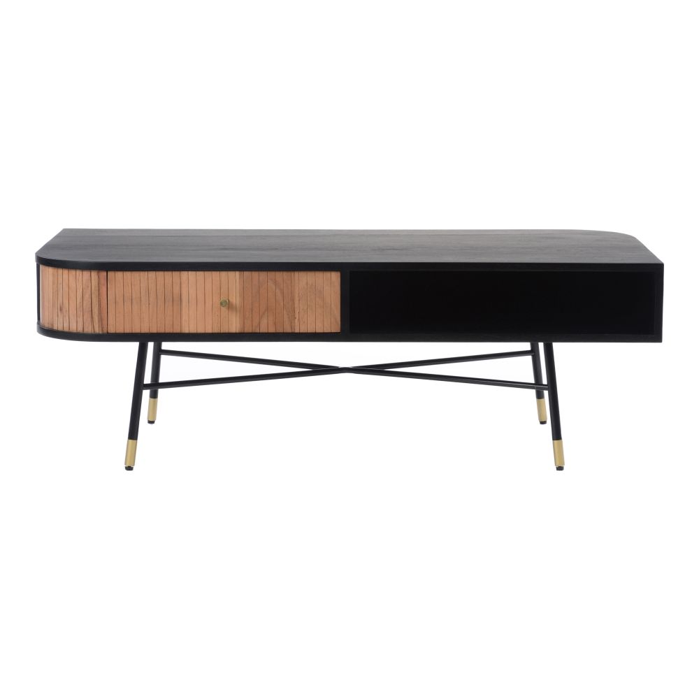 Moes Home Collection BZ-1105-02 Bezier Coffee Table in Black
