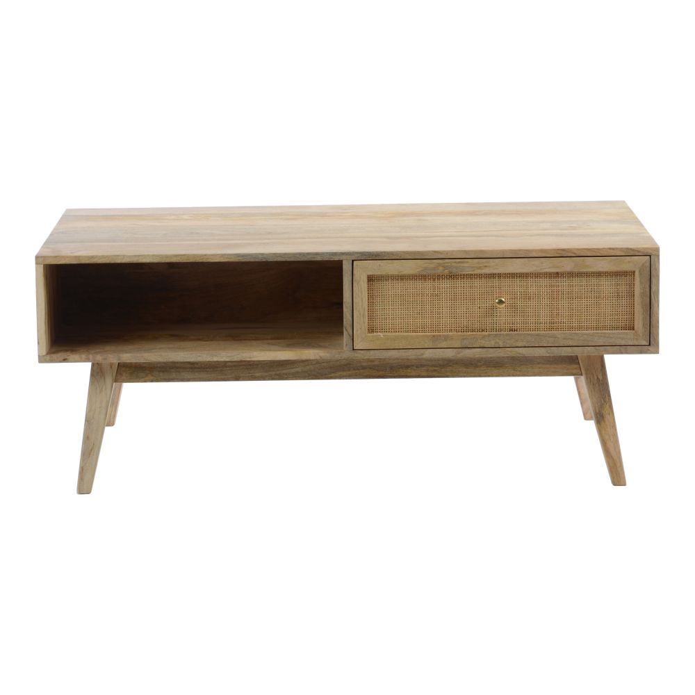 Moes Home Collection BZ-1109-24 Reed Coffee Table in Natural