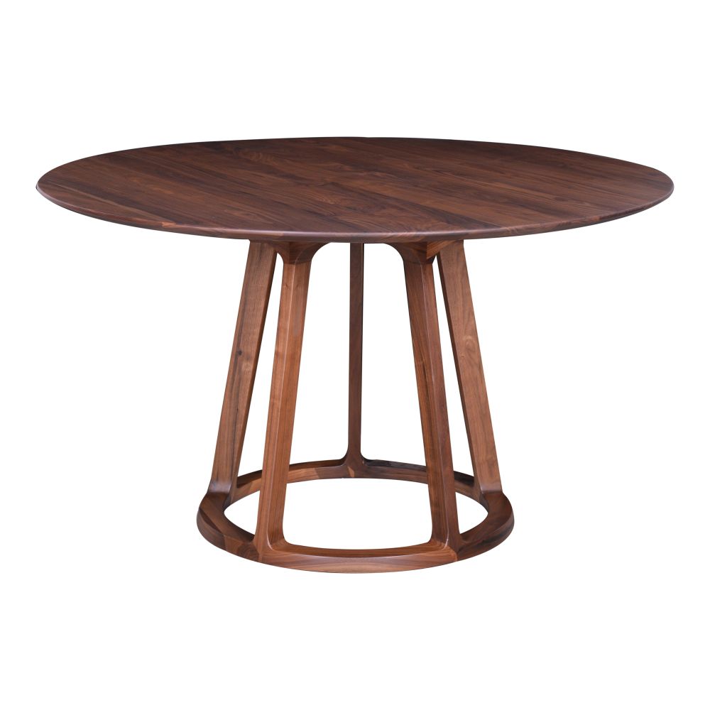 Moes Home Collection CB-1027-03 Aldo Round Dining Table in Brown