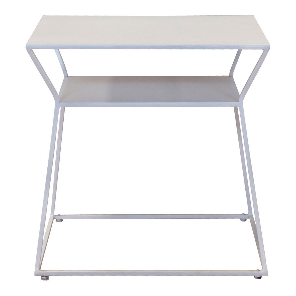 Moes Home Collection DR-1178-18 Osaka Side Table in White
