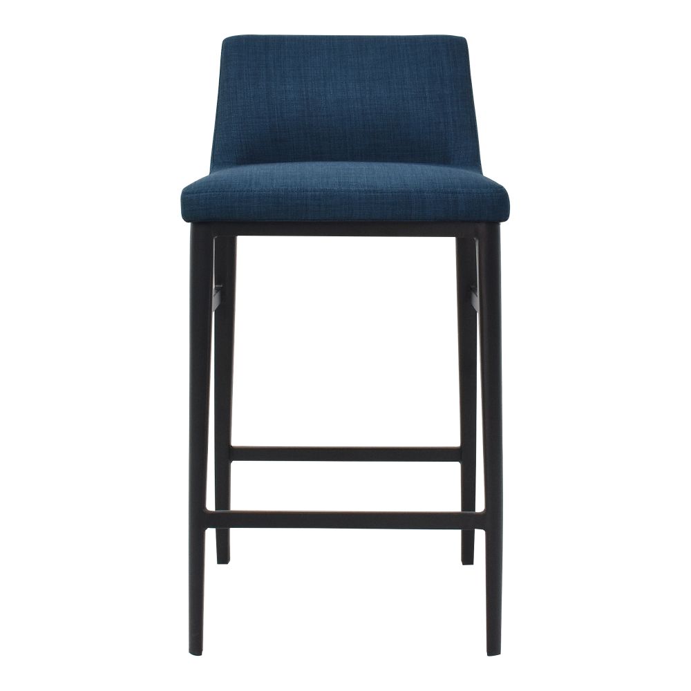 Moes Home Collection EJ-1031-26 Baron Counter Stool in Blue