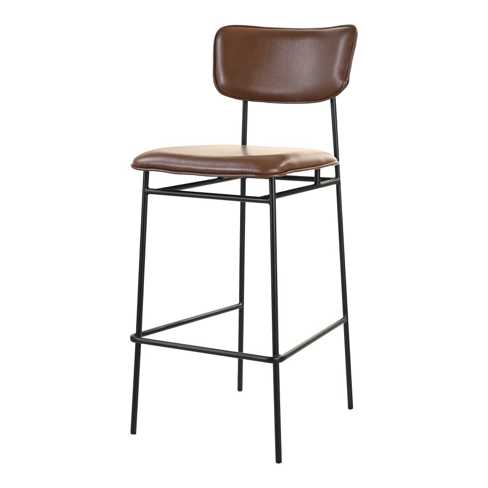 Moes Home Collection EQ-1014-20 Sailor Bar Stool in Dark Brown