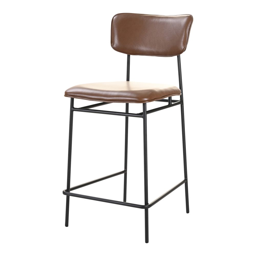 Moes Home Collection EQ-1015-20 Sailor Counter Stool in Dark Brown