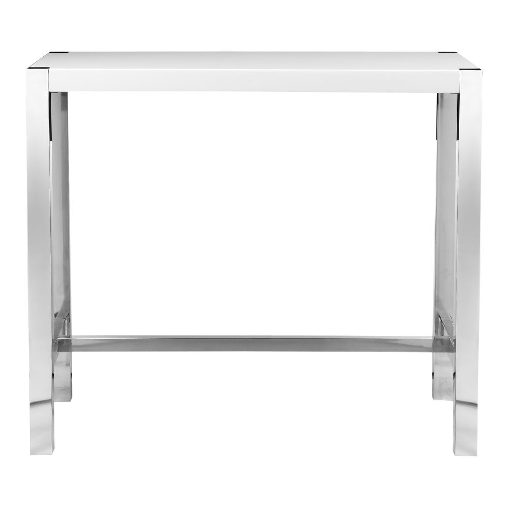 Moes Home Collection ER-1080-18 Riva Bar Table in White