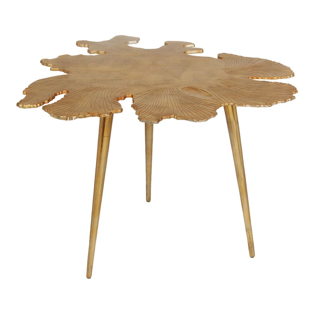 Moes Home Collection FI-1006-32 Amoeba Side Table in Gold