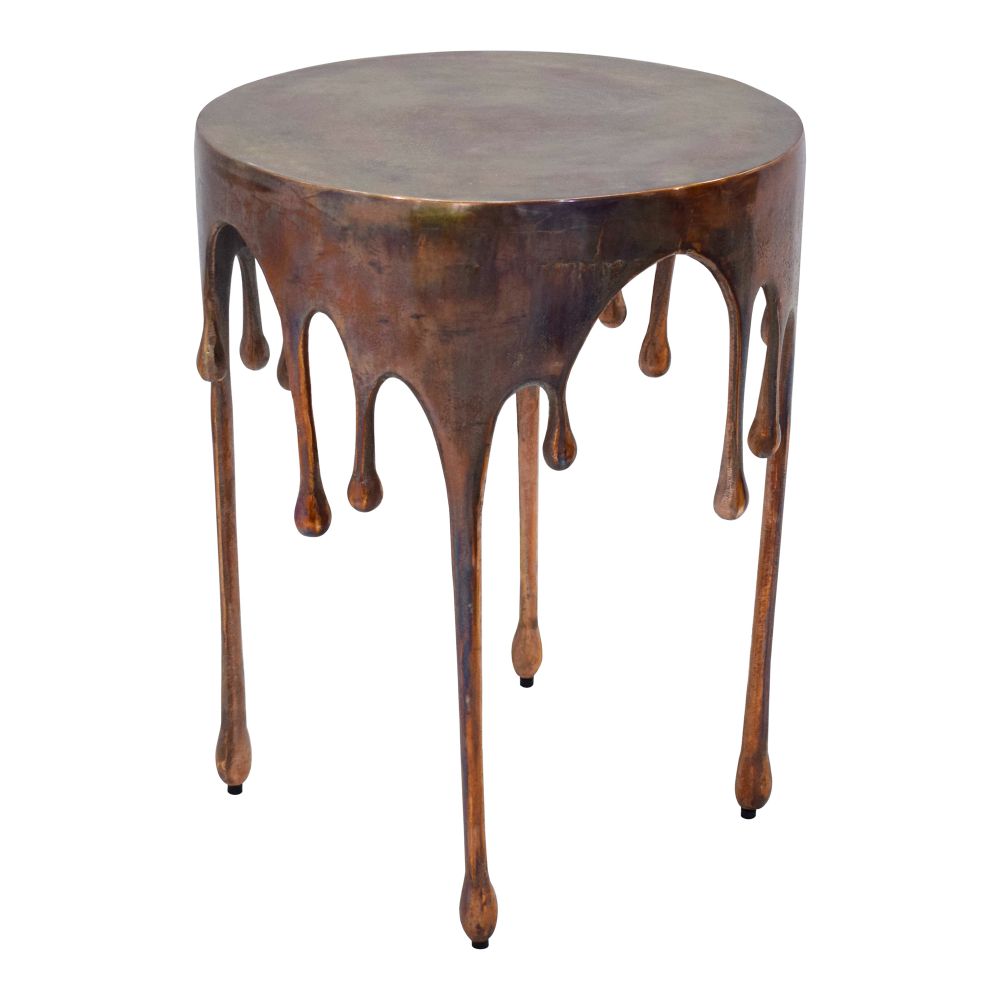 Moes Home Collection FI-1090-50 Copperworks Accent Table in Brown