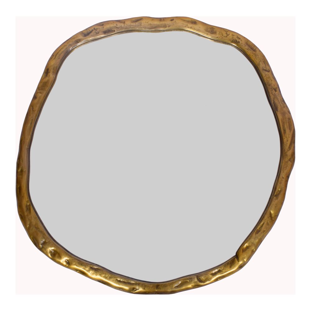 Moes Home Collection FI-1098-32 Foundry Large Mirror in Gold