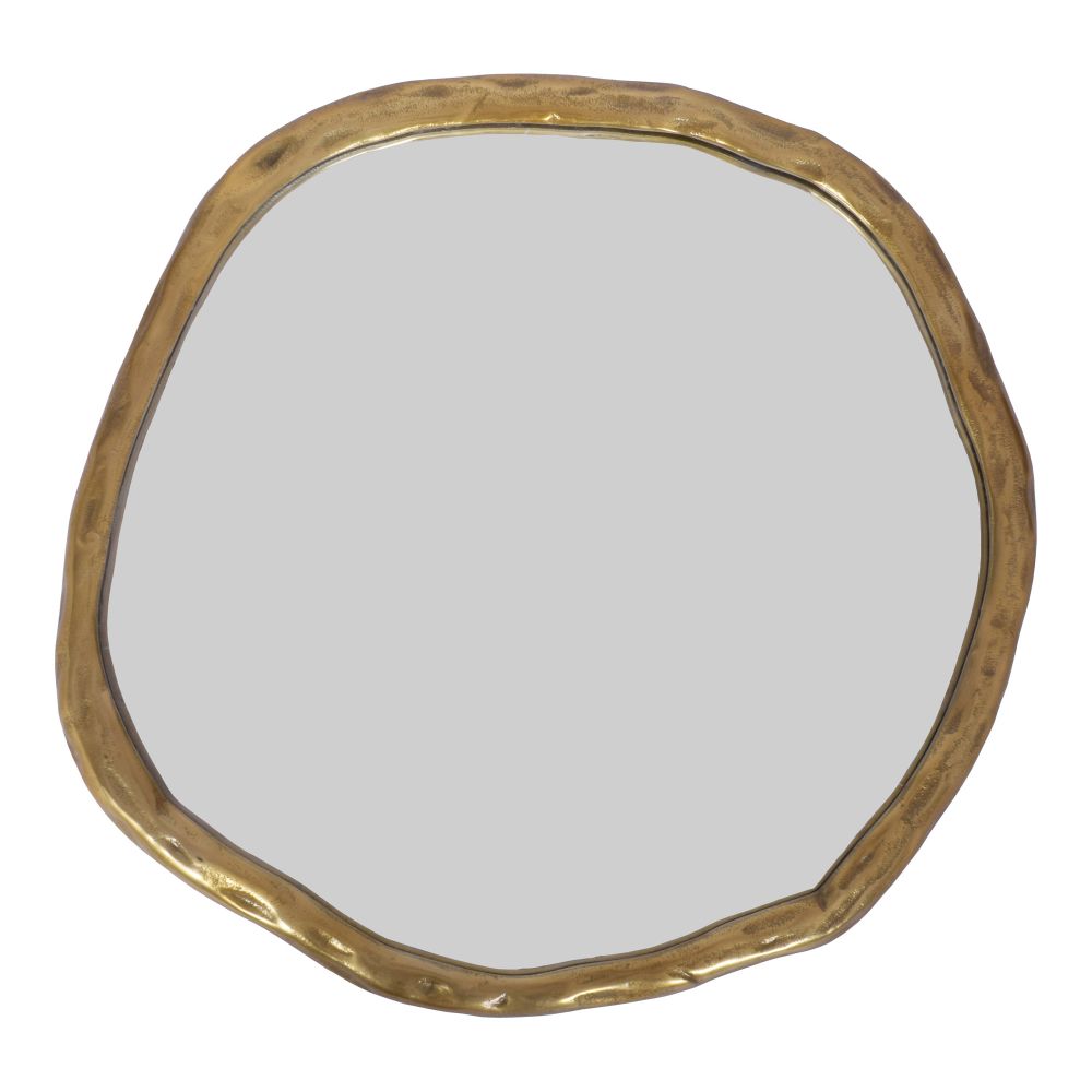 Moes Home Collection FI-1099-32 Foundry Small Mirror in Gold