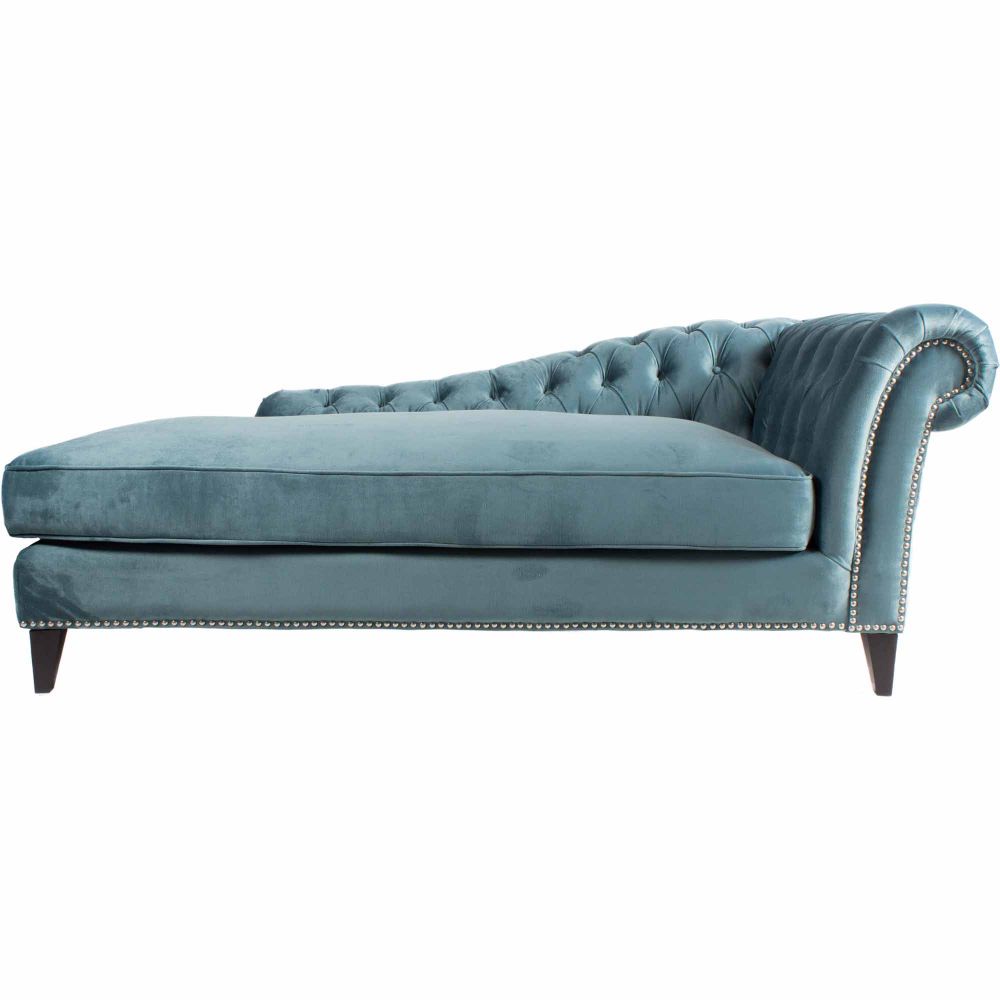 Moes Home Collection FN-1031-50 Bibiano Chaise in Blue