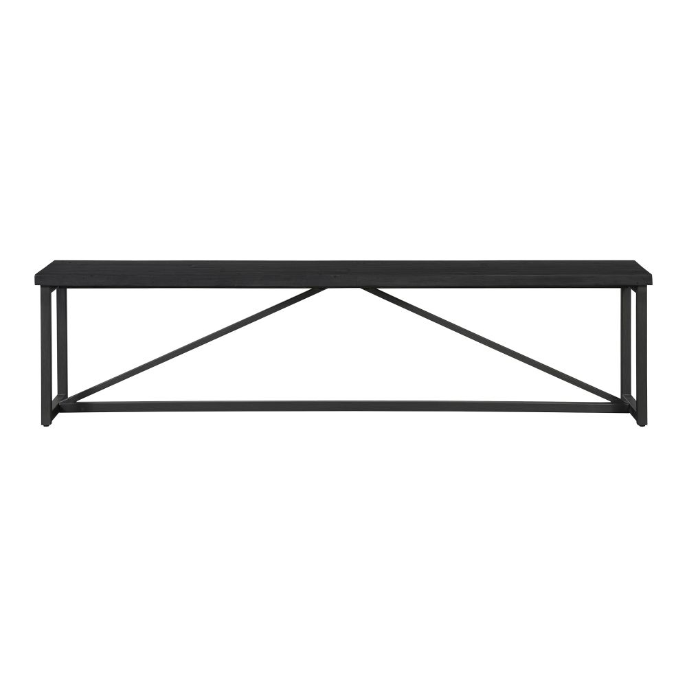 Moes Home Collection FR-1018-02 Sierra Bench in Black