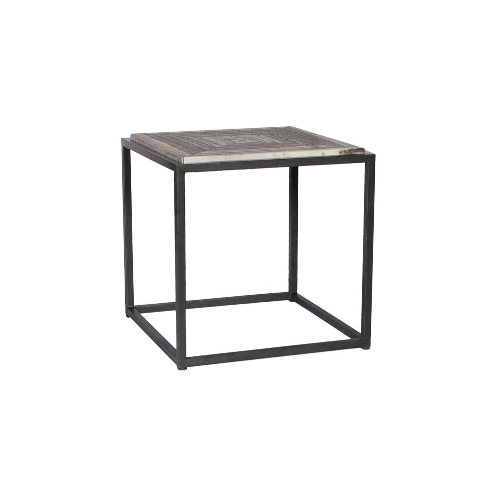 Moes Home Collection GK-1004-15 Winslow Marble Side Table in Grey