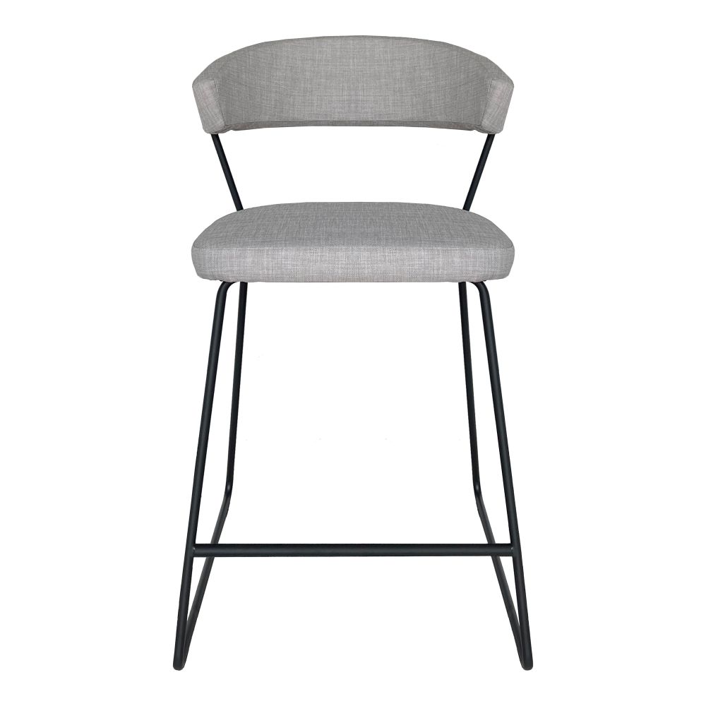 Moes Home Collection HK-1022-15 Adria Counter Stool in Grey