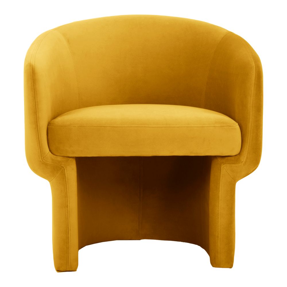 Moes Home Collection JM-1005-09 Franco Chair in Yellow