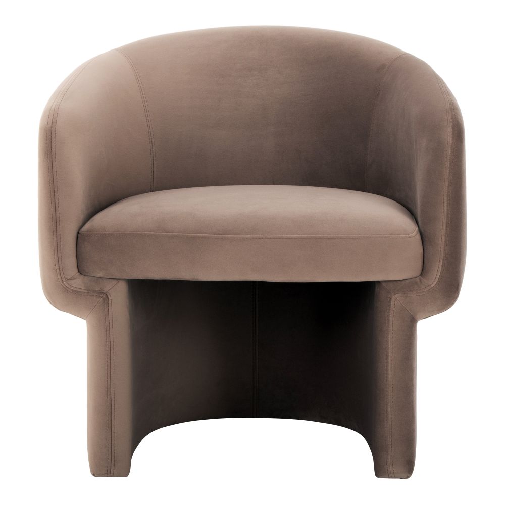 Moes Home Collection JM-1005-21 Franco Chair in Muted Camel Velvet