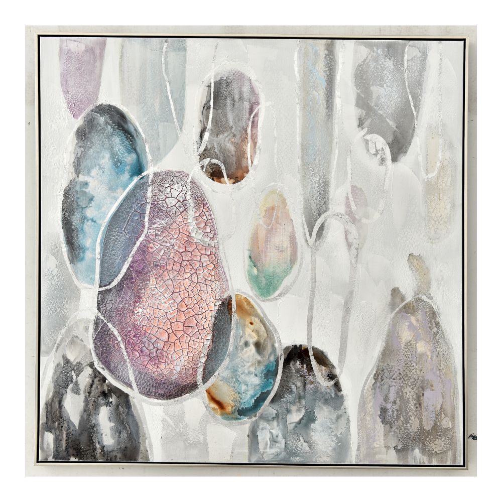 Moes Home Collection JQ-1031-37 Raindrops 1 Wall Decor in Multicolor
