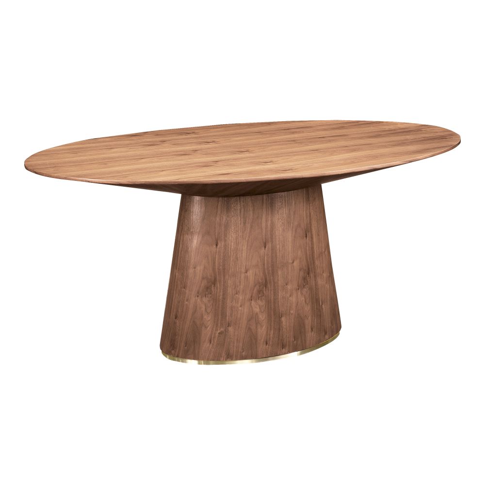 Moes Home Collection KC-1007-03 Otago Oval Dining Table in Brown