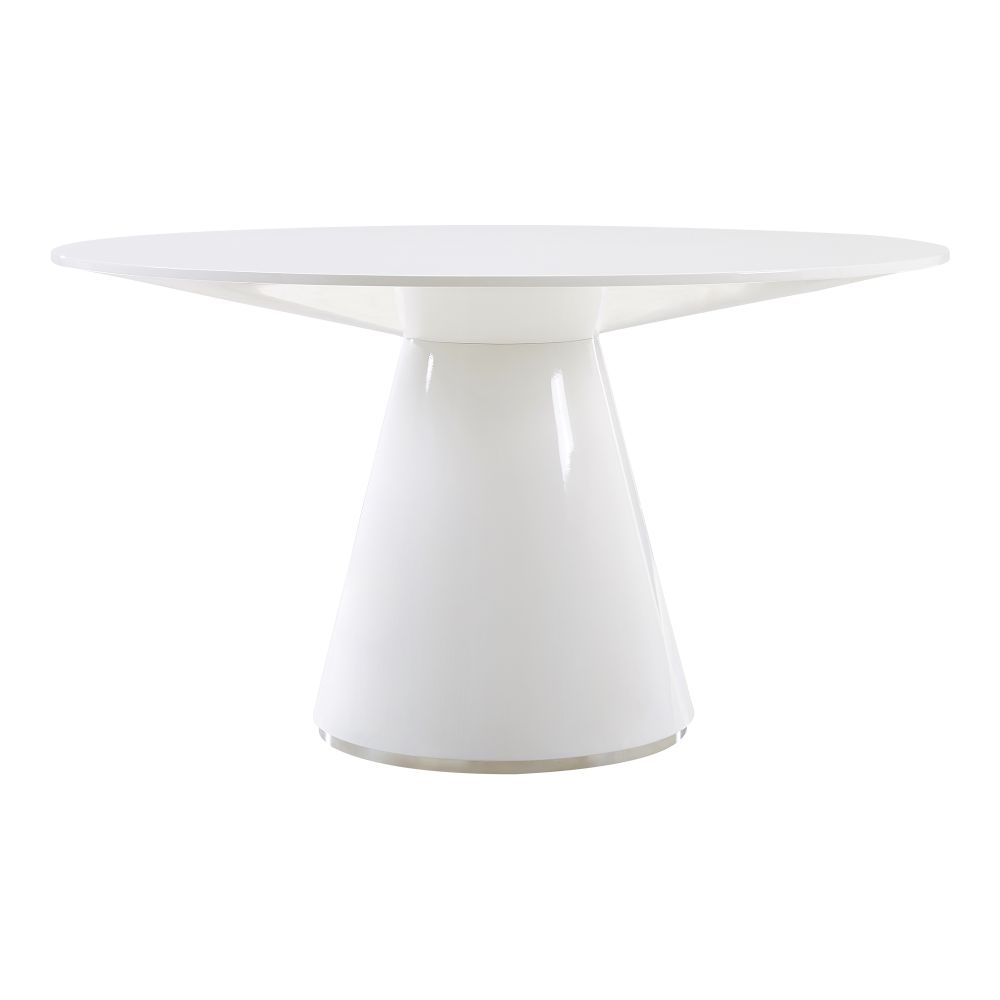 Moes Home Collection KC-1029-18 Otago Round Dining Table in White