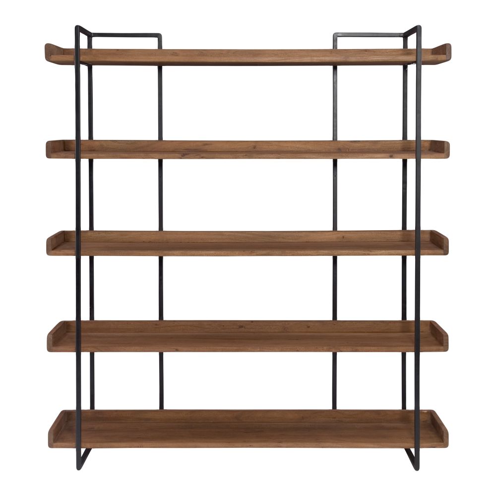 Moes Home Collection LX-1026-03 Vancouver Large Bookshelf in Brown