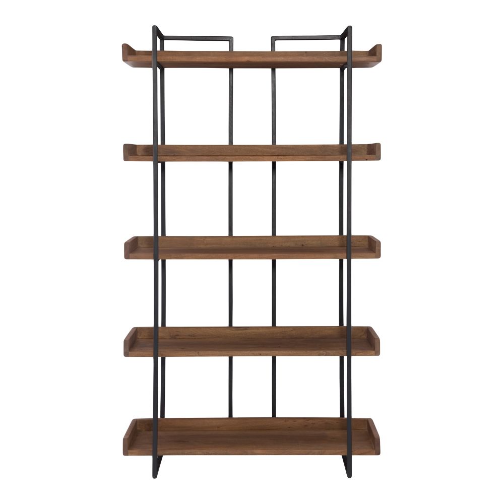 Moes Home Collection LX-1027-03 Vancouver Small Bookshelf in Brown