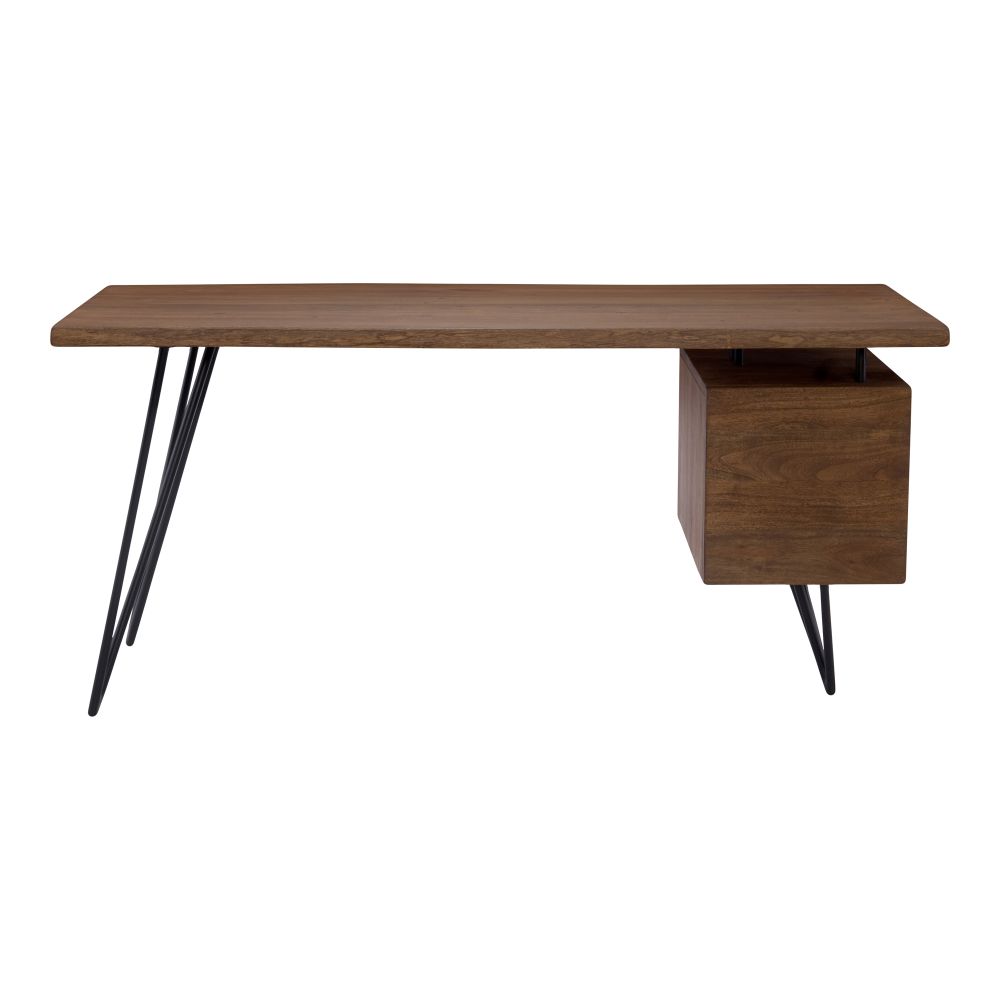Moes Home Collection LX-1044-03 Nailed Desk in Brown