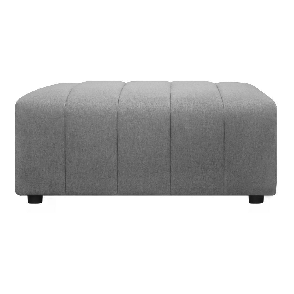 Moes Home Collection MT-1026-15 Lyric Ottoman in Grey