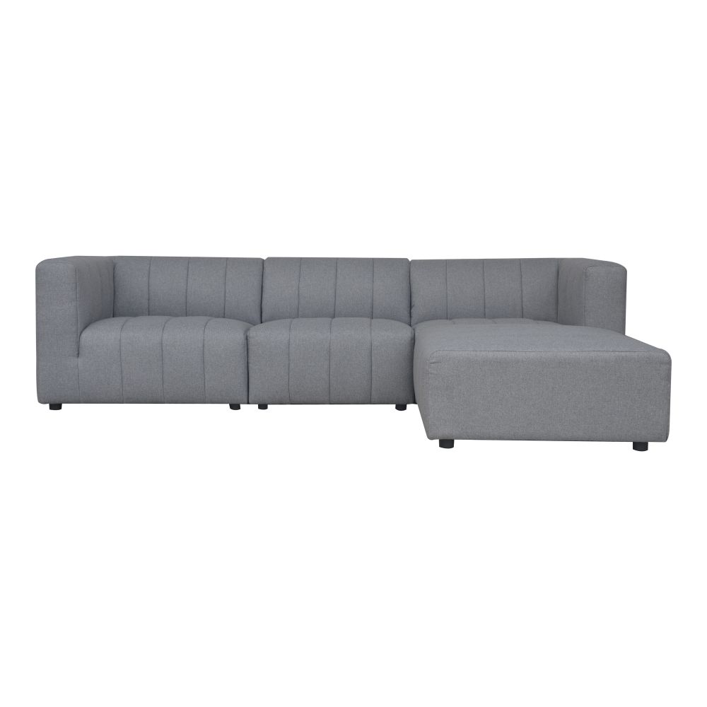 Moes Home Collection MT-1029-15 Lyric Lounge Modular Sectional in Grey