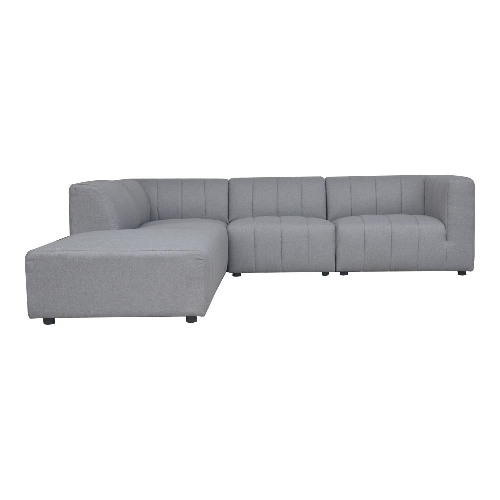 Moes Home Collection MT-1033-15 Lyric Dream Modular Sectional Left in Grey