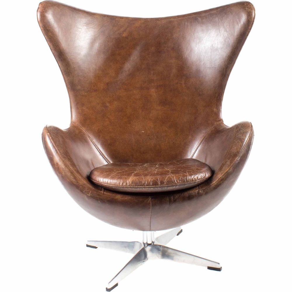 Moes Home Collection PK-1005-20 St Anne Swivel Club Chair in Brown