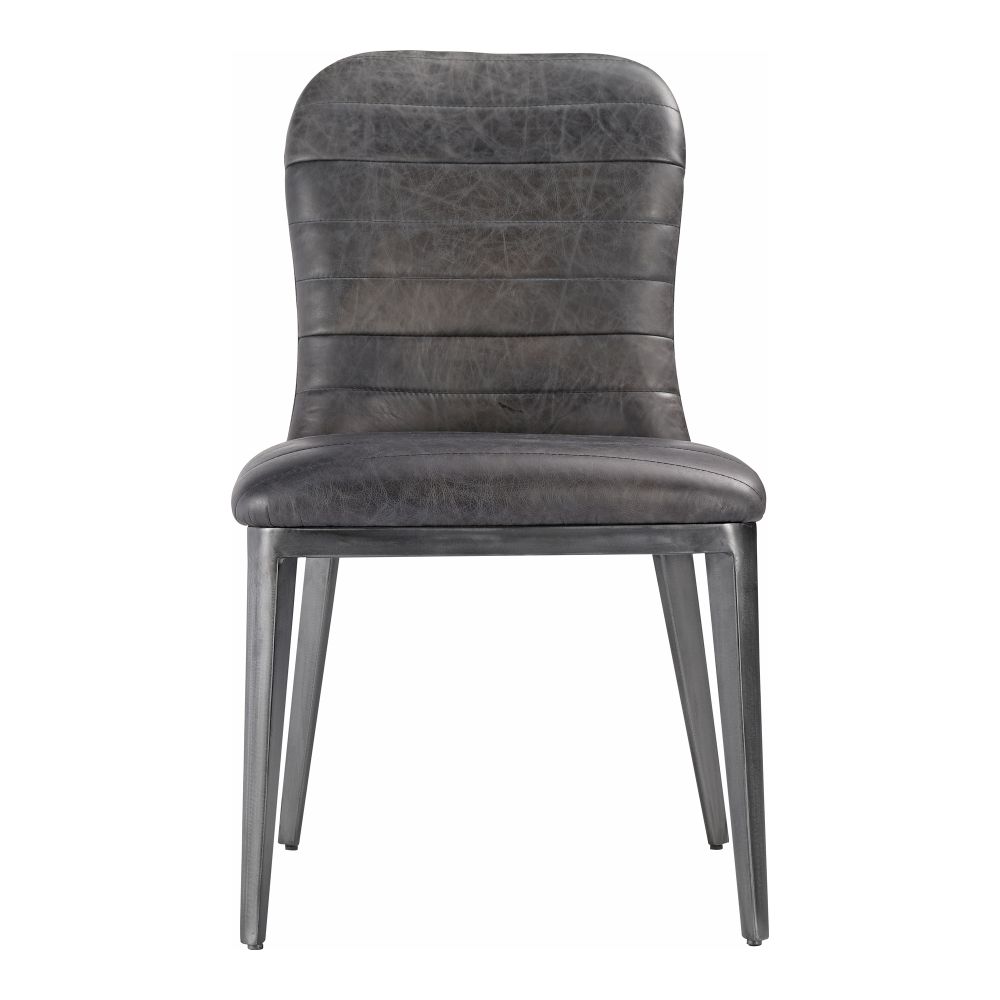 Moes Home Collection PK-1094-47 Shelton Nimbus Leather Dining Chair in Black