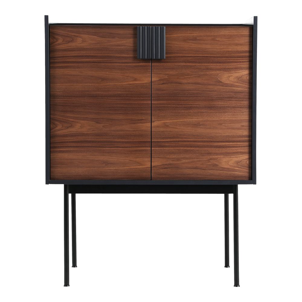 Moes Home Collection PX-1004-03 Yasmin Bar Cabinet in Brown