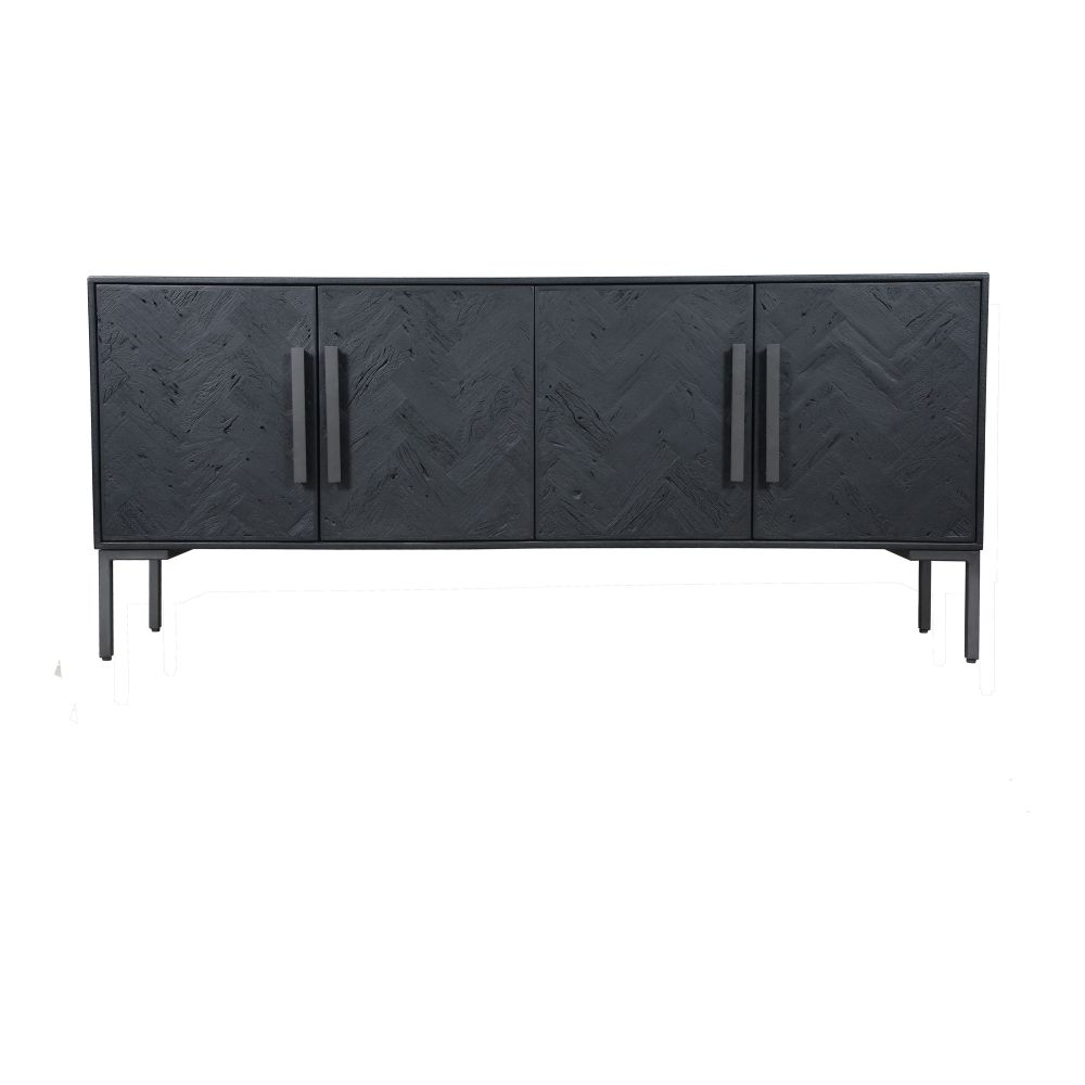 Moes Home Collection QM-1003-02 Fishbone Sideboard in Black