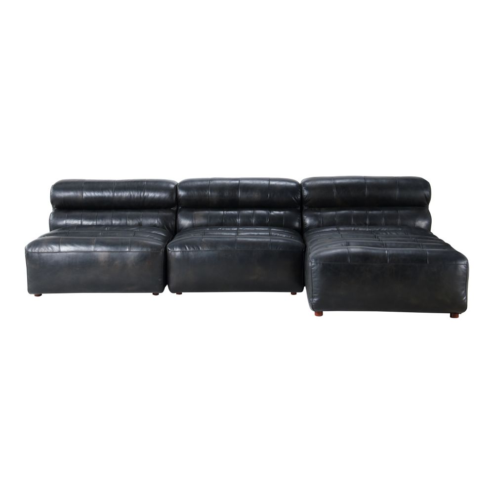 Moes Home Collection QN-1018-01 Ramsay Signature Modular Sectional in Black