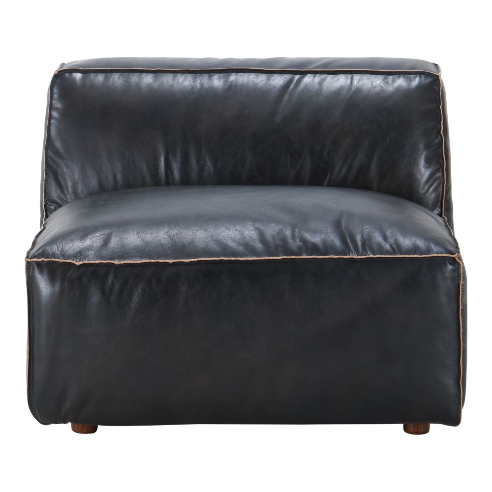 Moes Home Collection QN-1019-01 Luxe Slipper Chair in Black