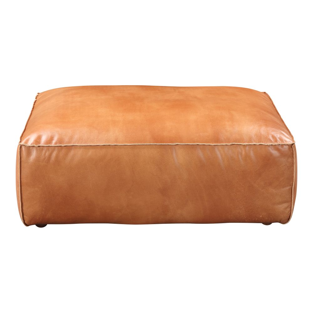 Moes Home Collection QN-1020-40 Luxe Ottoman in Brown