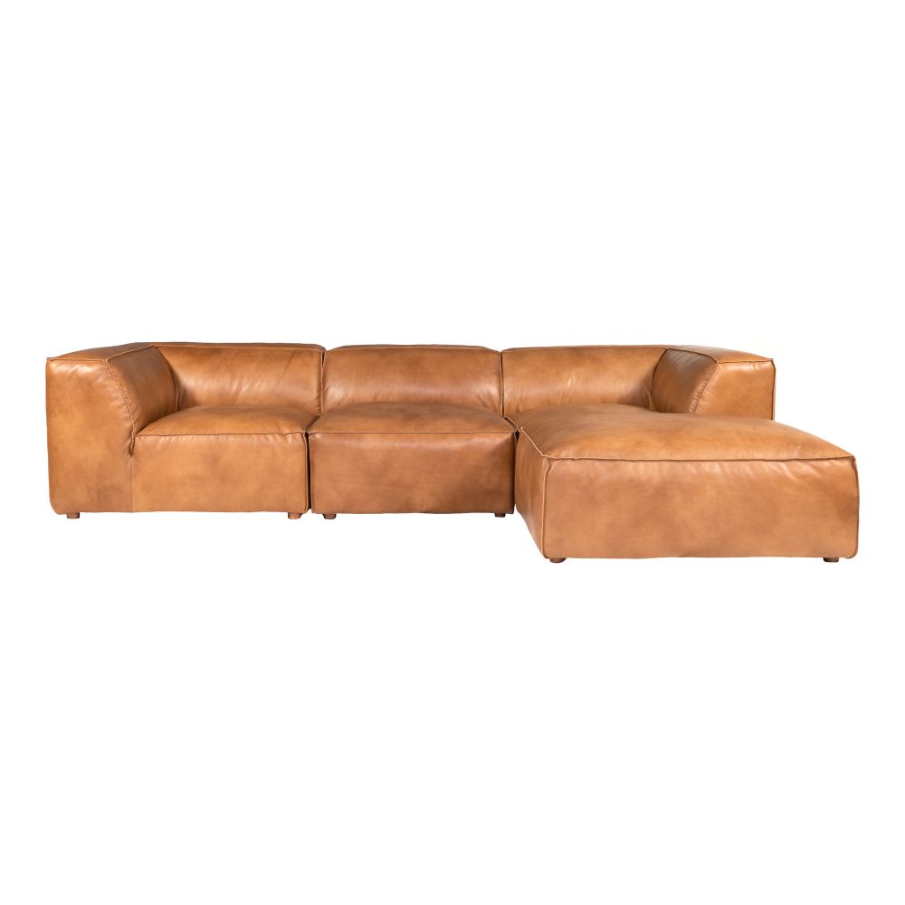 Moes Home Collection QN-1023-40 Luxe Lounge Modular Sectional in Brown