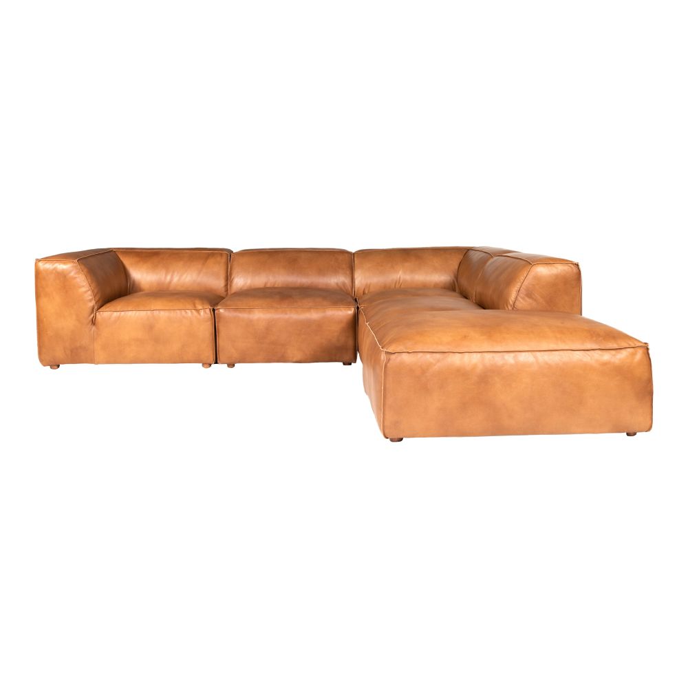 Moes Home Collection QN-1026-40 Luxe Dream Modular Sectional in Brown