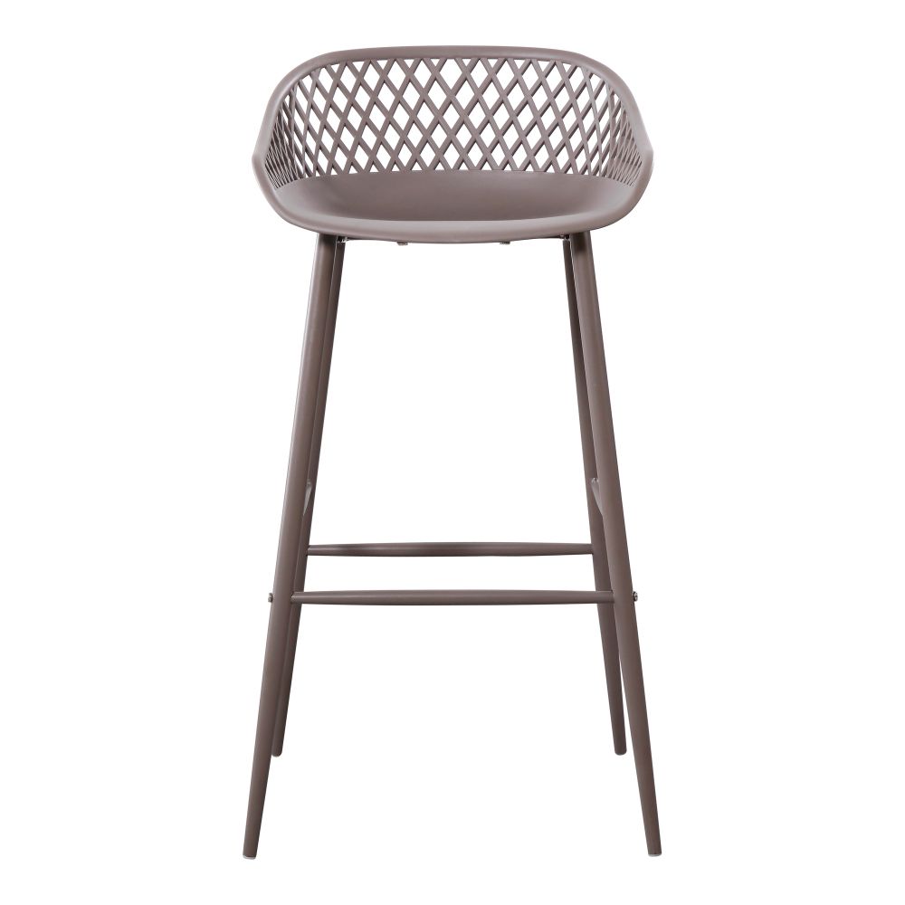 Moes Home Collection QX-1004-15 Piazza Outdoor Barstool in Grey