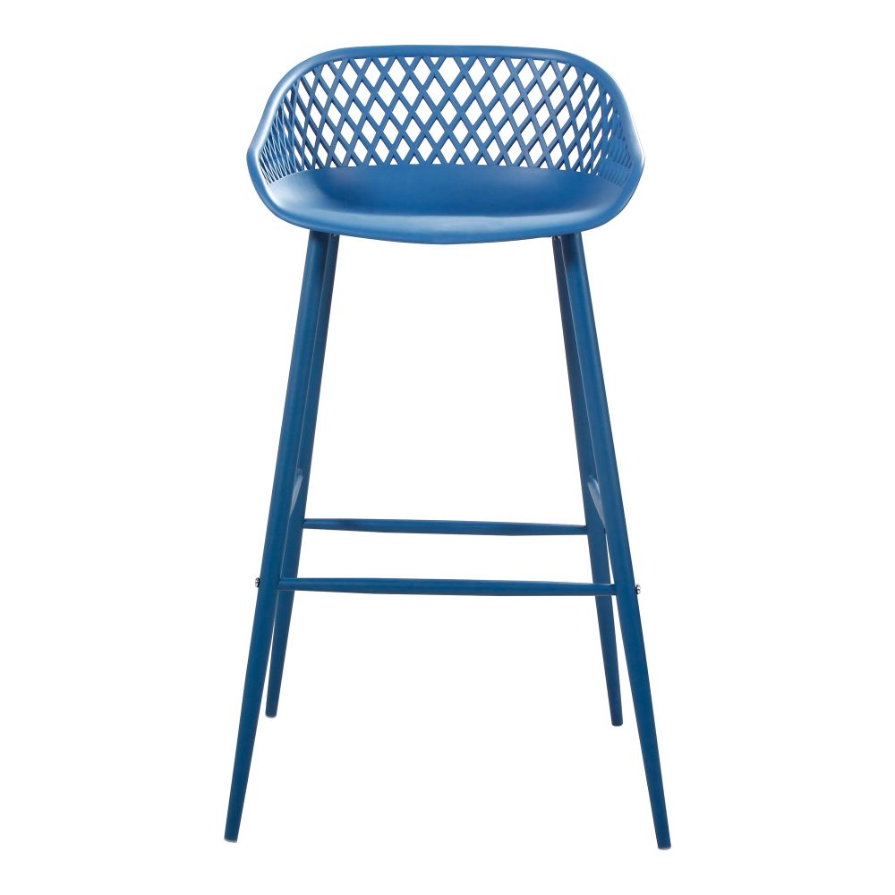 Moes Home Collection QX-1004-26 Piazza Outdoor Barstool in Blue