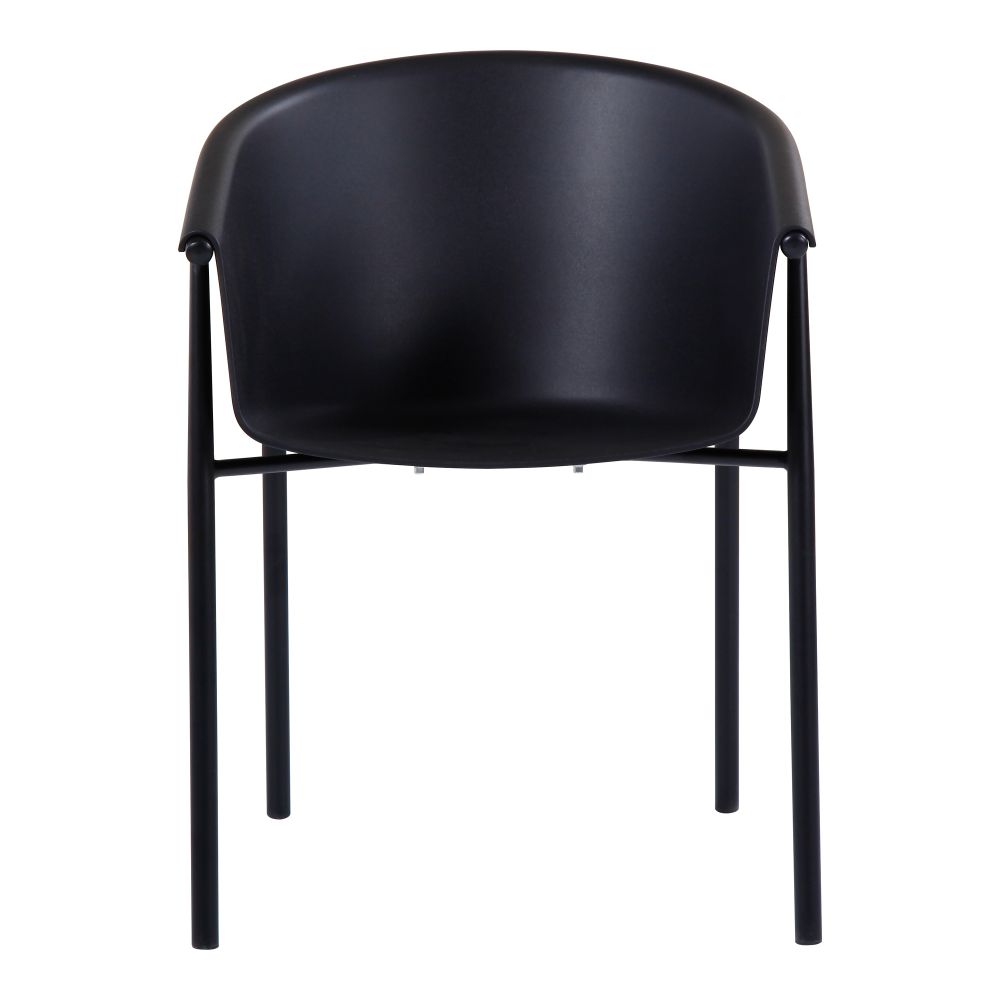 Moes Home Collection QX-1006-02 Shindig Outdoor Dining Chair in Black