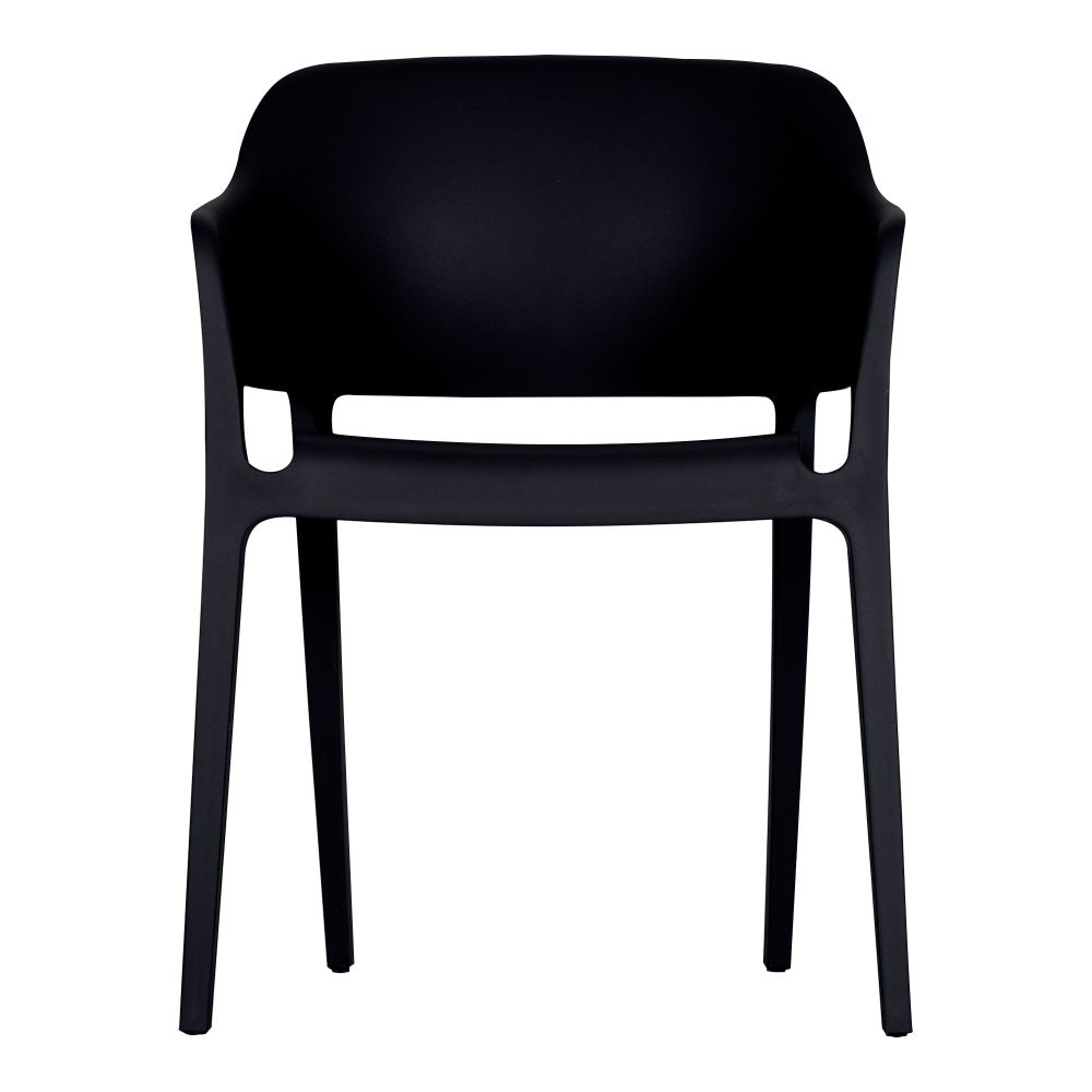 Moes Home Collection QX-1011-02 Faro Outdoor Dining Chair in Black