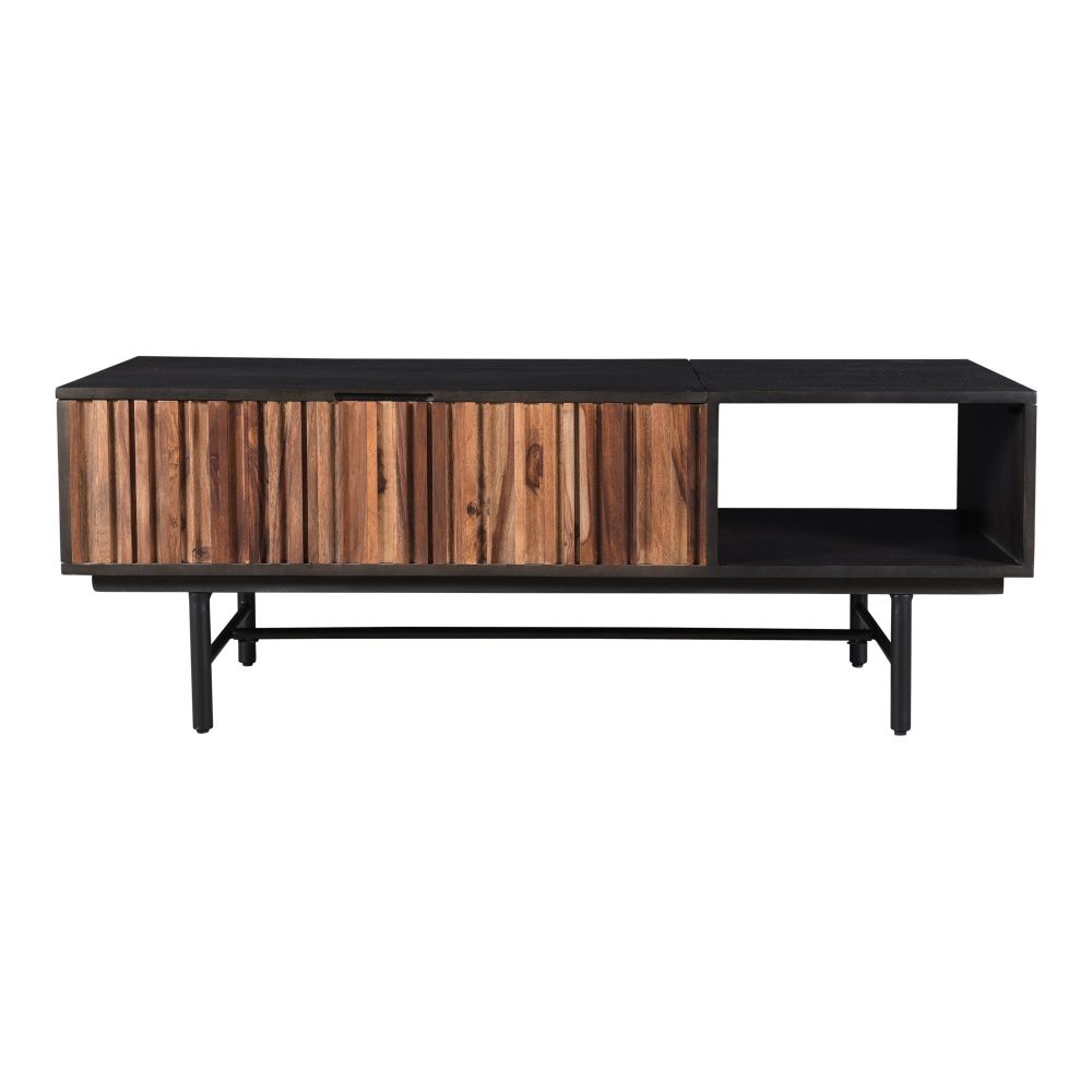 Moes Home Collection RP-1006-02 Jackson Storage Coffee Table in Black