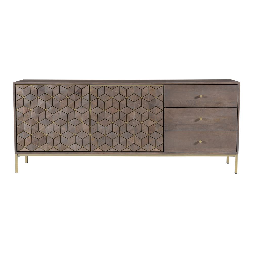 Moes Home Collection RP-1016-29 Corolla Sideboard in Grey