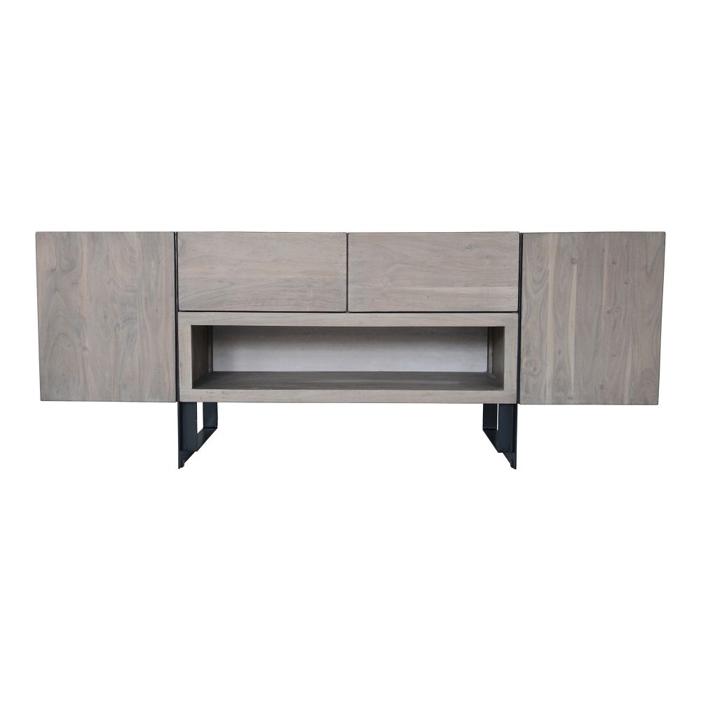 Moes Home Collection SR-1022-29 Tiburon Media Cabinet in Grey